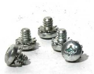 PART #: 300038102 SCREW 10/24 X 3/8" PHILIPS PAN HEAD EXT SEMS STEEL ZINC PLATED 