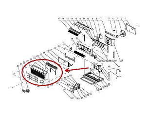 FRIGIDAIRE 5304483812 Complete Front Panel with Filters and Discharge Louver for Frigidaire PTAC models FRP 