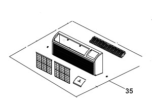 Frigidaire 5304510622 Complete Front Panel With Filters for models FFRP 