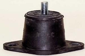 PART #: 073310701 VIB MT PAD 170# .50 DBL DEFL BLACK 2.38W X 3.88L X 1.75H 